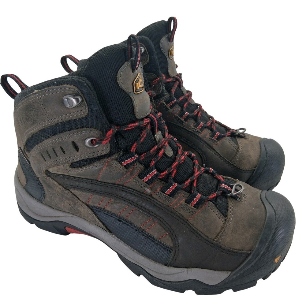 Keen Boots Mens Size 10.5 Brown Leather Insulated Hiking Ankle Work 1002243